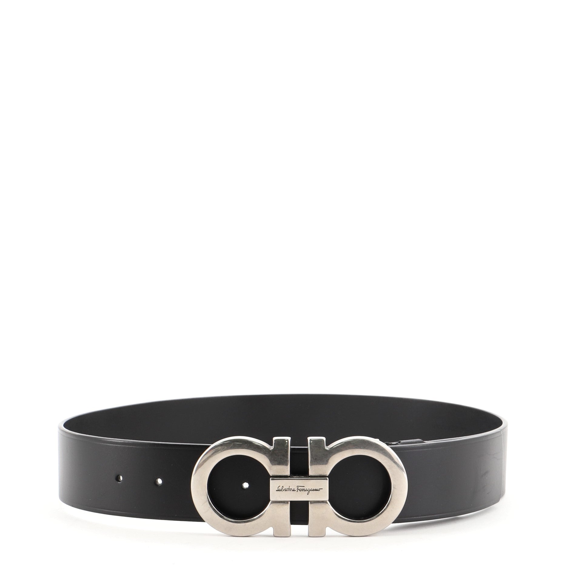 Gancini Belt Leather Wide 70