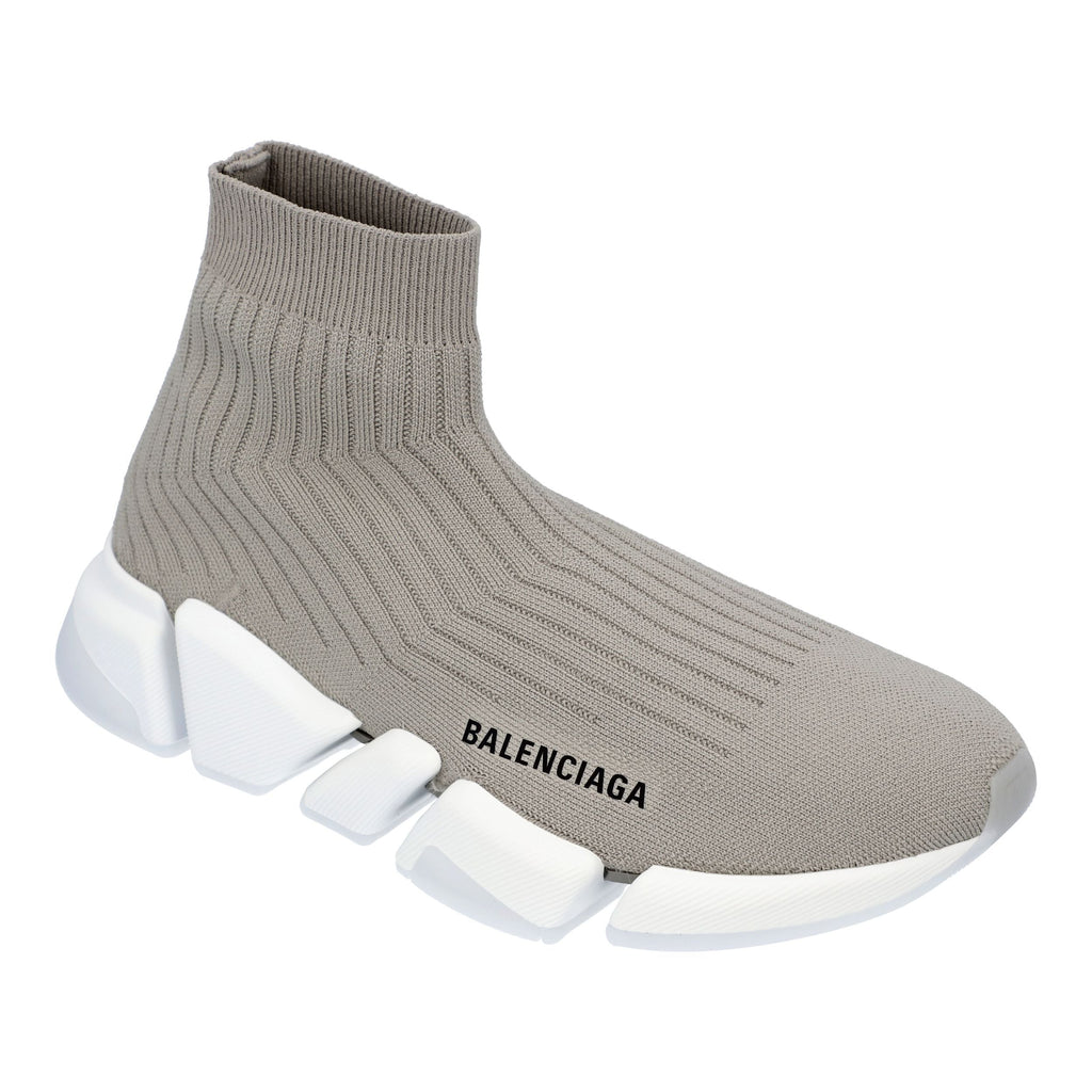 Men's Women's Balenciaga Speed 2.0 Sneaker in Grey With White Sole
