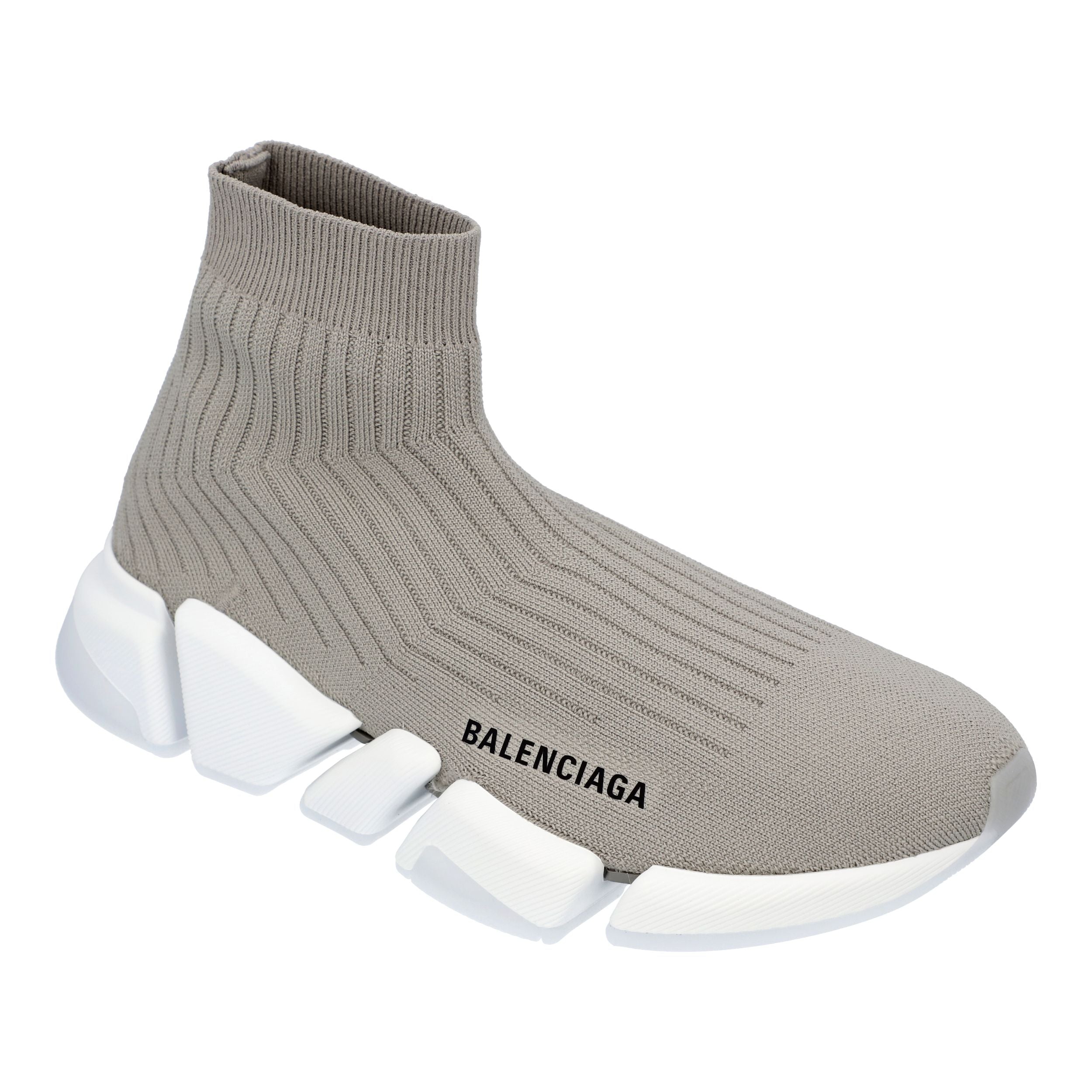 Men's Women's Balenciaga Speed 2.0 Sneaker in Grey With White Sole