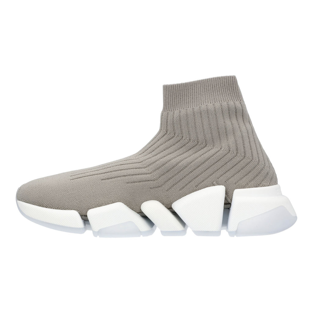 Men's Women's Balenciaga Speed 2.0 Sneaker in Grey With White Sole