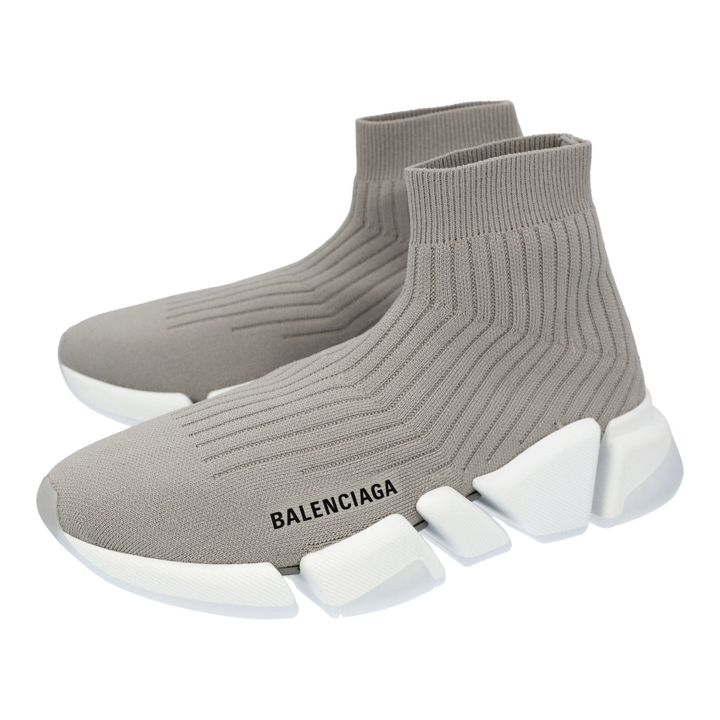 Men's Women's Balenciaga Speed 2.0 Sneaker in Grey With White Sole