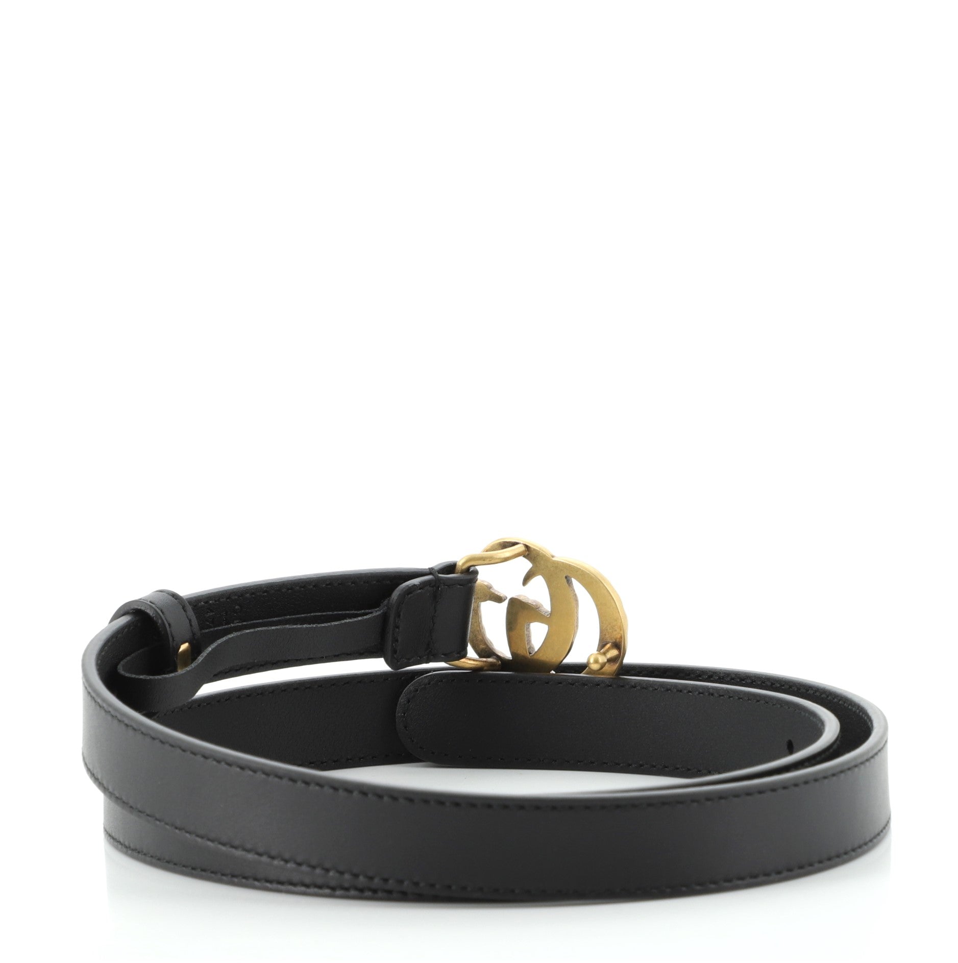 Pearly GG Marmont Belt Leather Thin 80