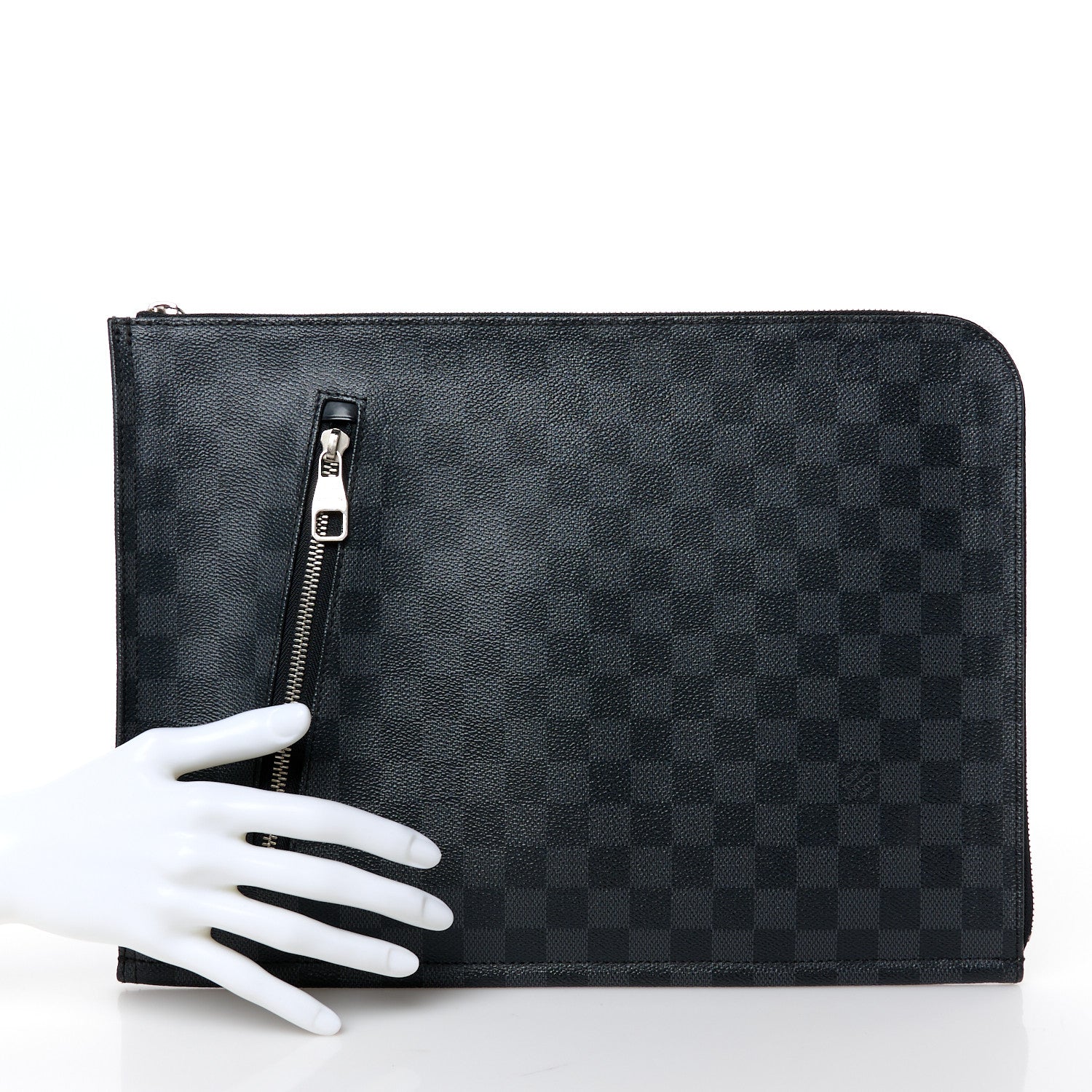 Damier Graphite Poche Documents Holder