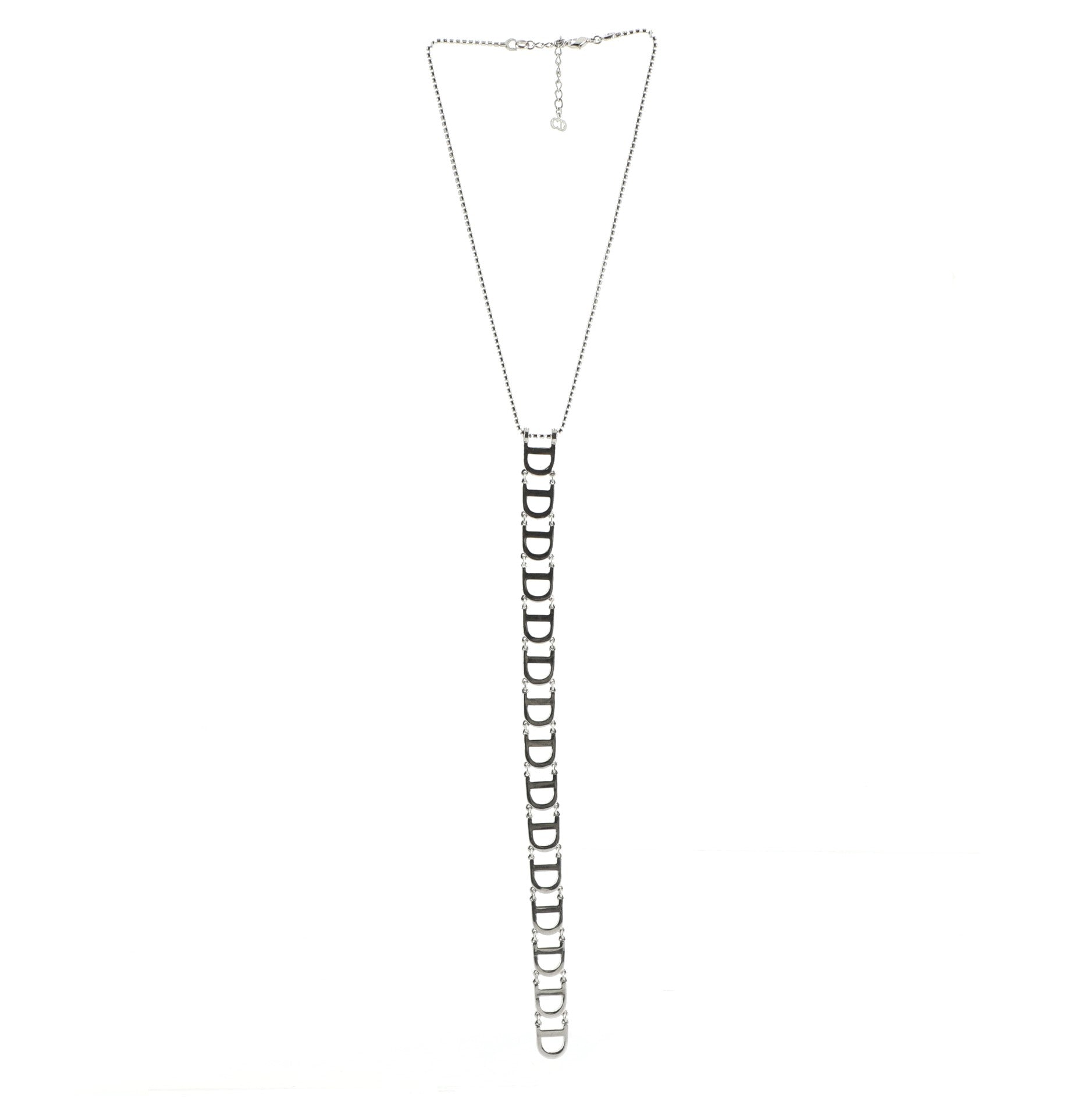 D Choker Metal and Crystal Necklace