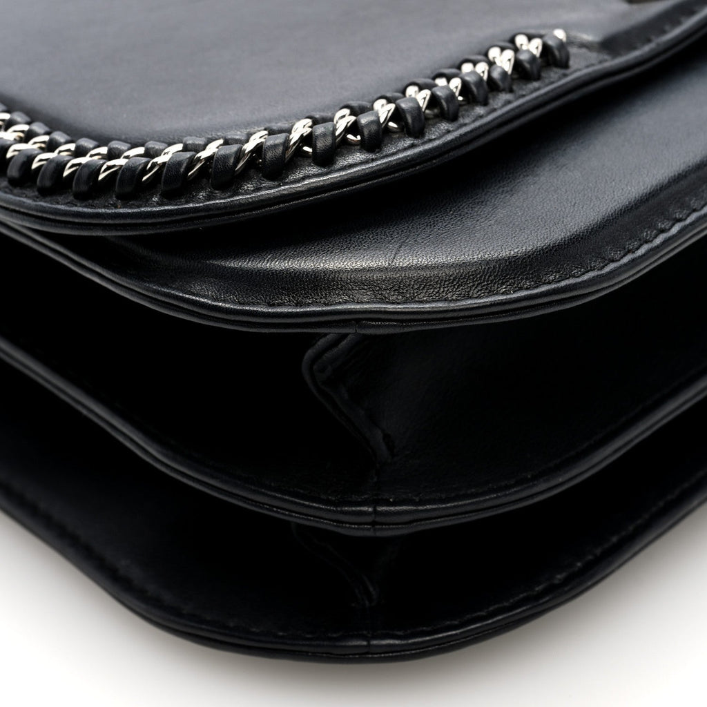 Calfskin Braided Small Chic Flap Black