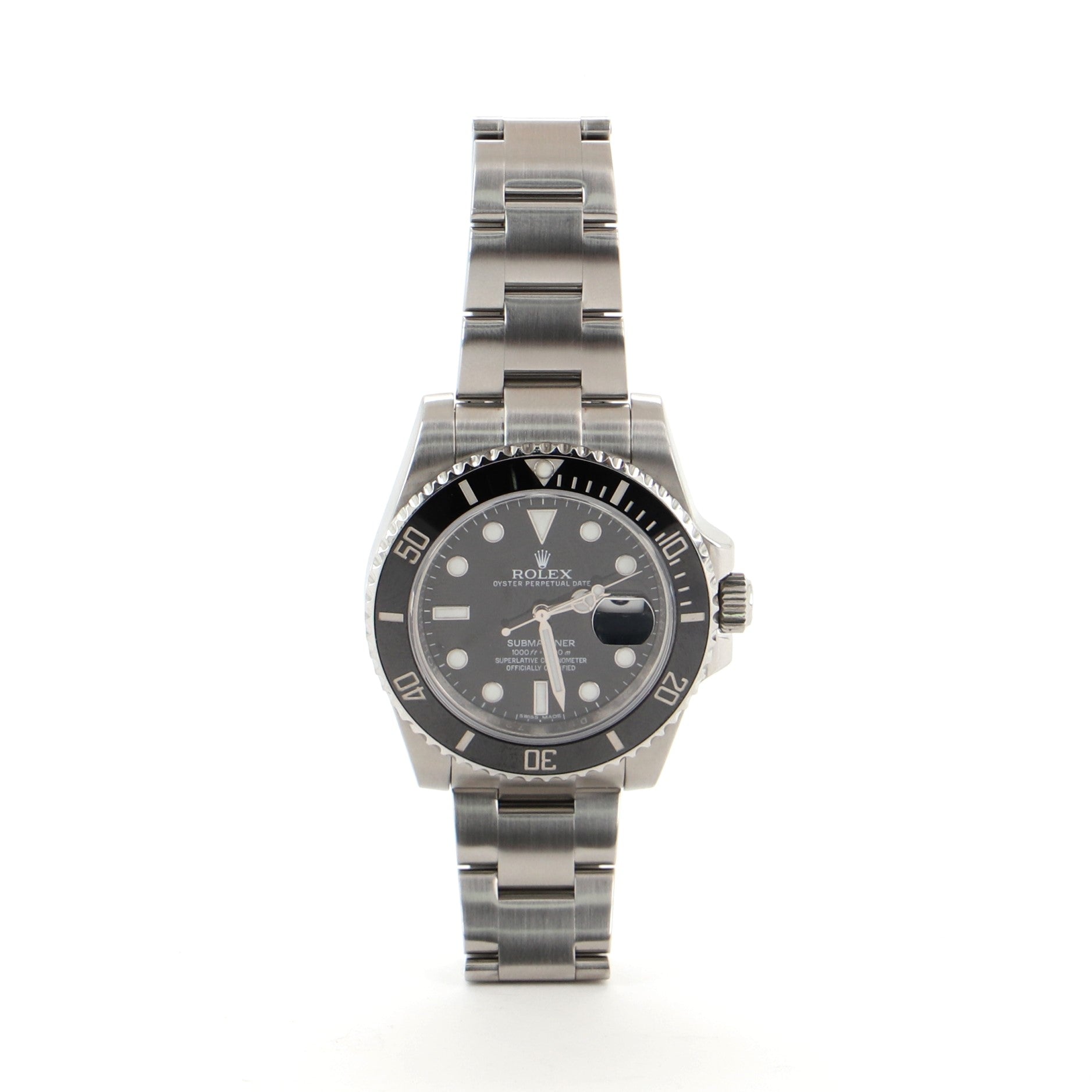 Oyster Perpetual Submariner Date Automatic Watch Cerachrom and Stainless Steel 40