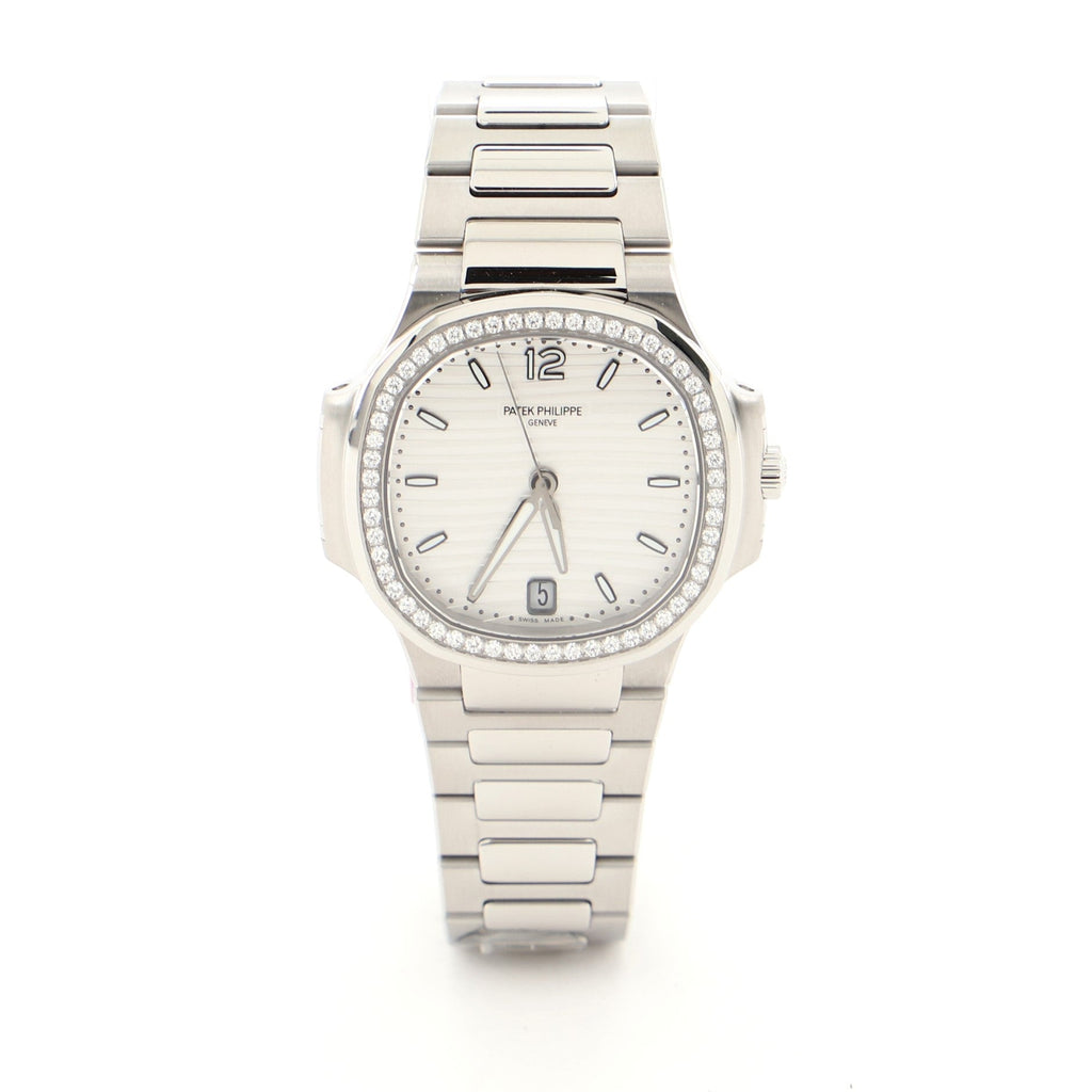 Nautilus Automatic Watch Stainless Steel with Diamond Bezel 35