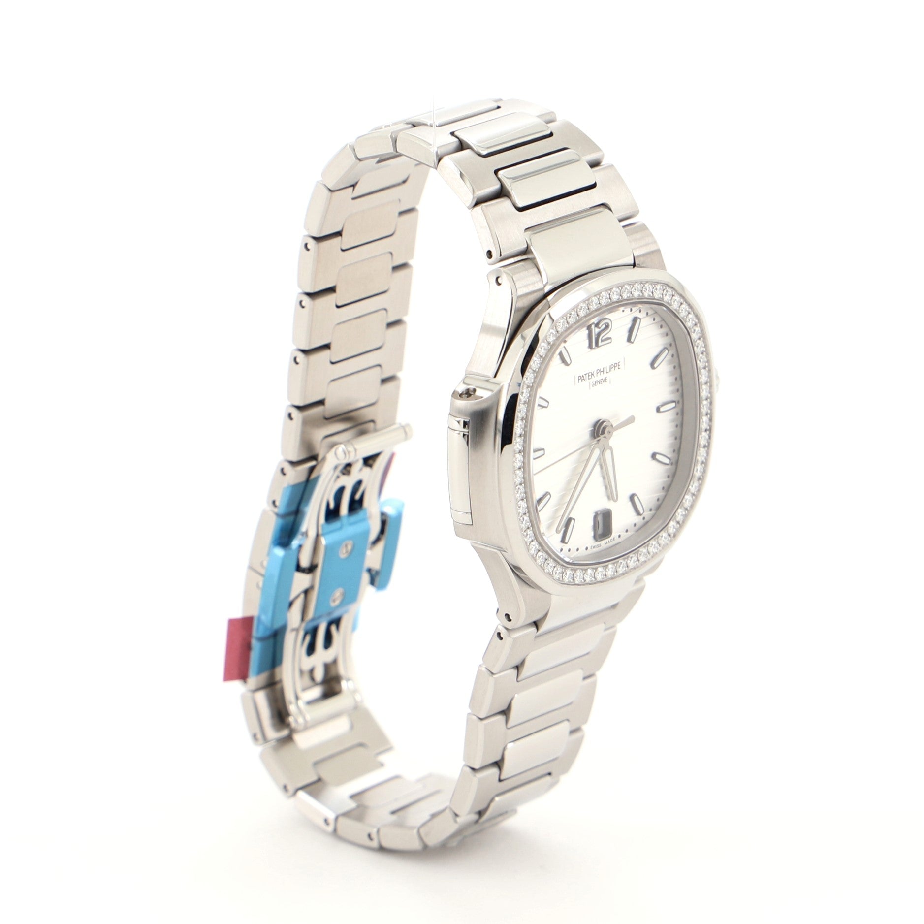 Nautilus Automatic Watch Stainless Steel with Diamond Bezel 35