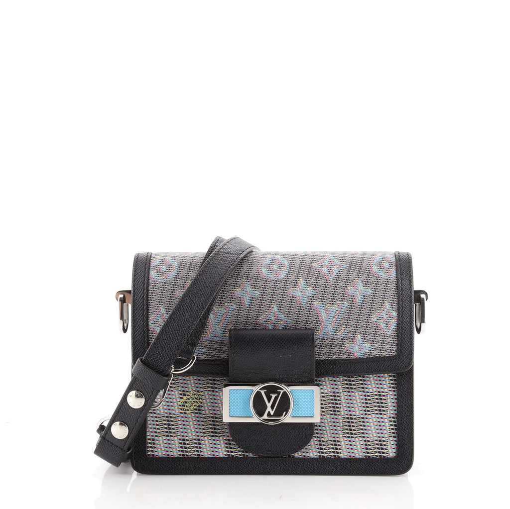 Dauphine Shoulder Bag Damier Monogram LV Pop Canvas Mini