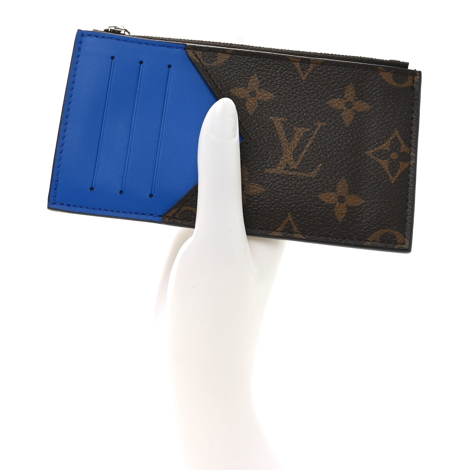 Monogram Calfskin Coin  Holder Indigo Blue