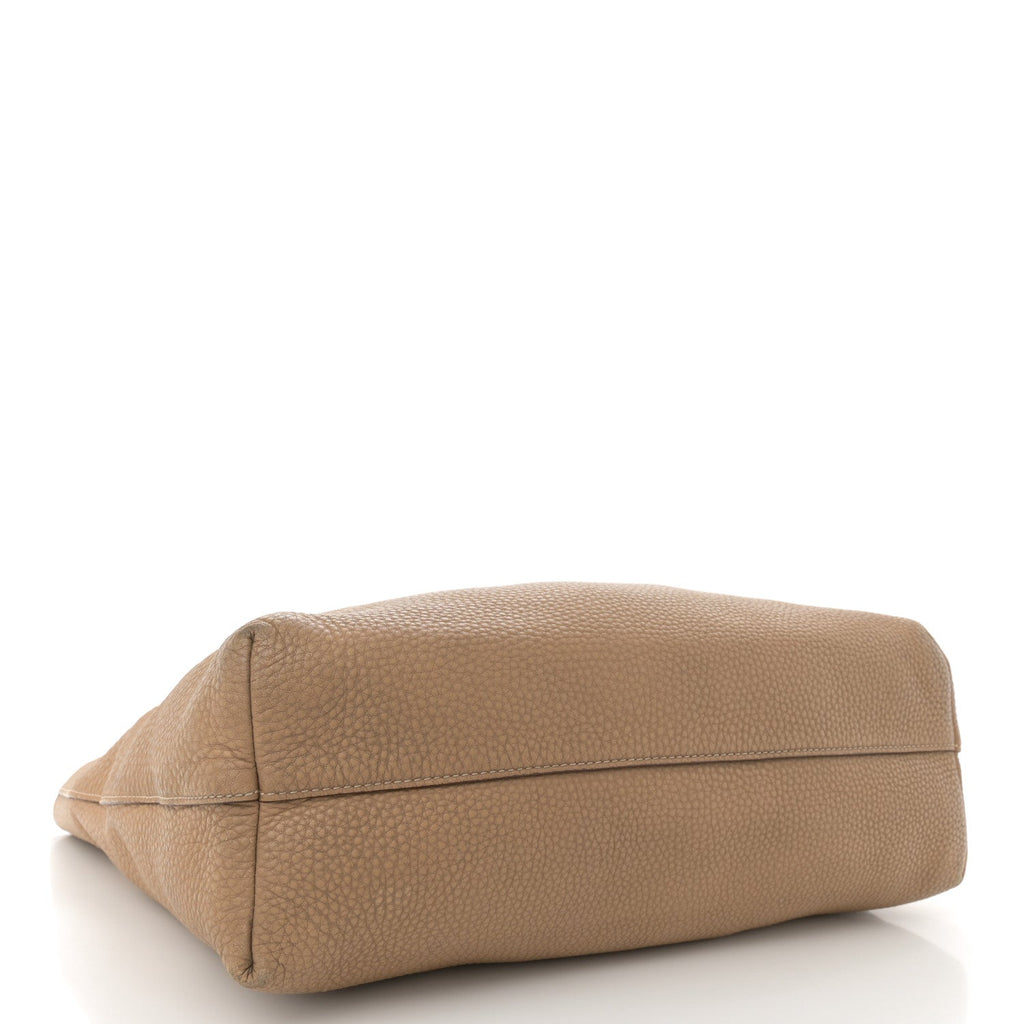 Vitello Daino Shopping Tote Sughero