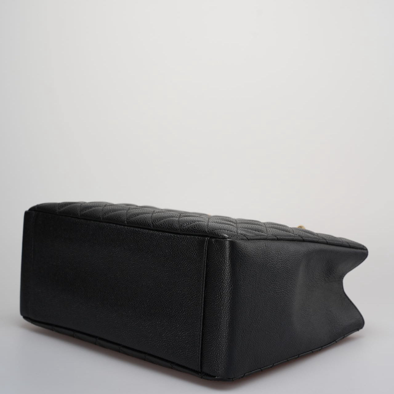 Chanel GST Black Bag in Cavier Leather with Gold Hardware from 2014 part 1