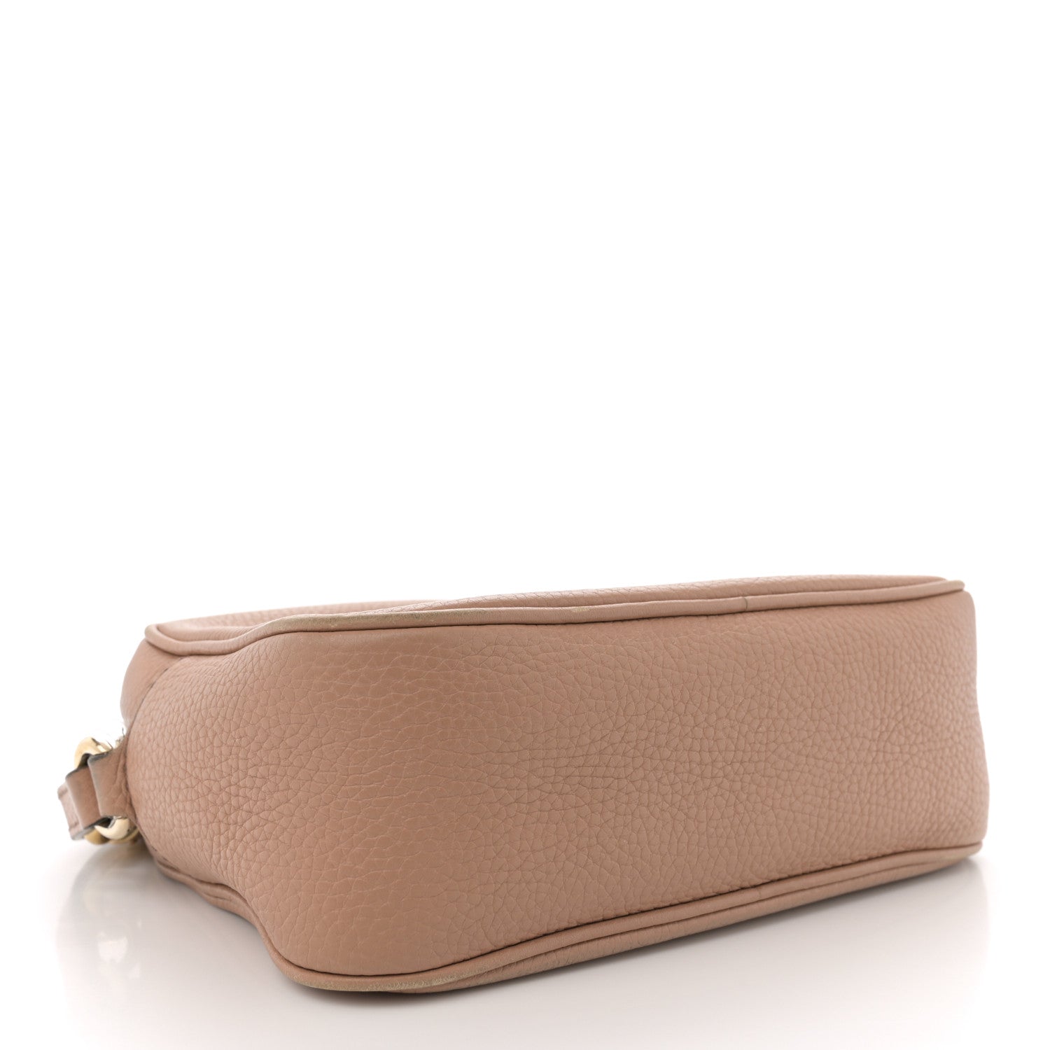 Pebbled Calfskin Small Soho Disco Bag Camelia