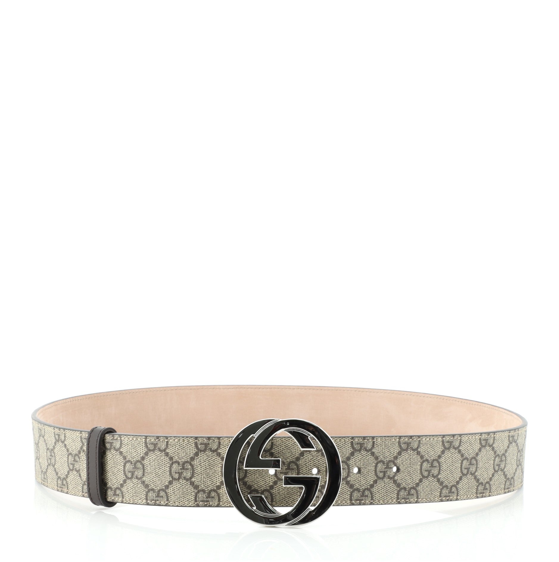 Interlocking G Belt GG Coated Canvas Wide 95