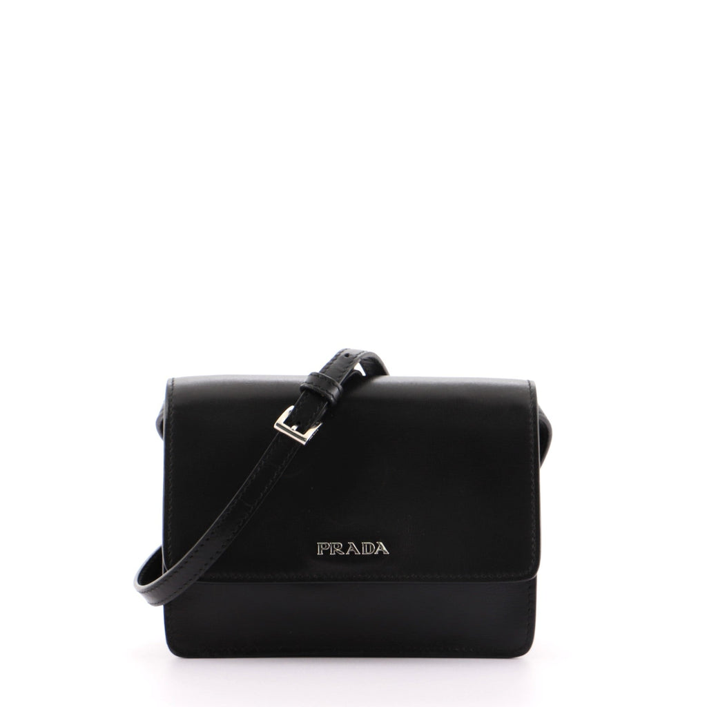 Flap Crossbody Bag Saffiano Leather Mini