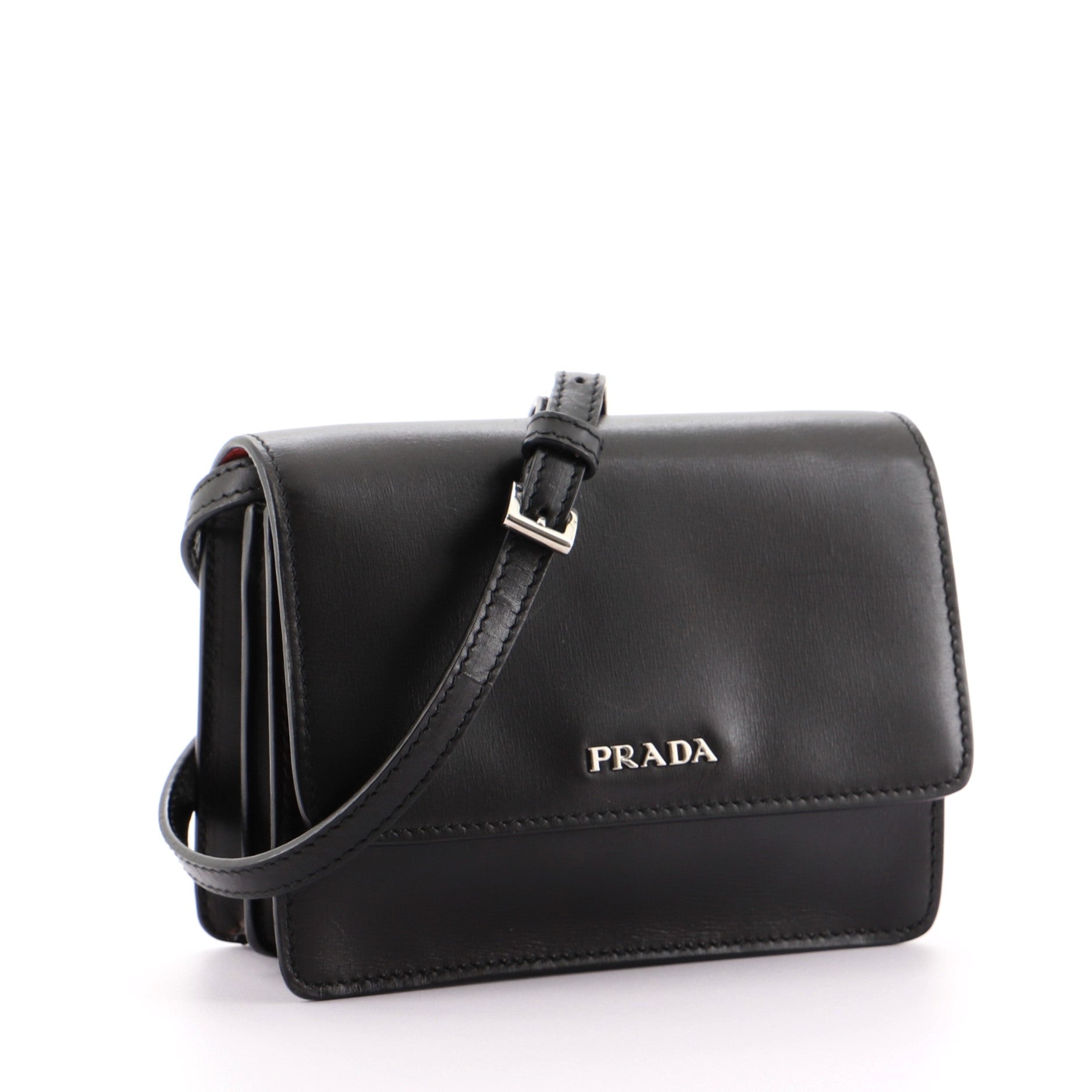 Flap Crossbody Bag Saffiano Leather Mini