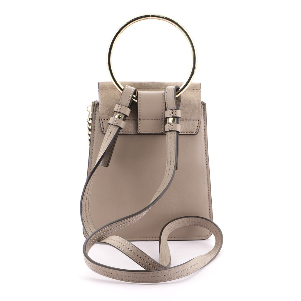 Faye Bracelet Crossbody Bag Leather and Suede Mini