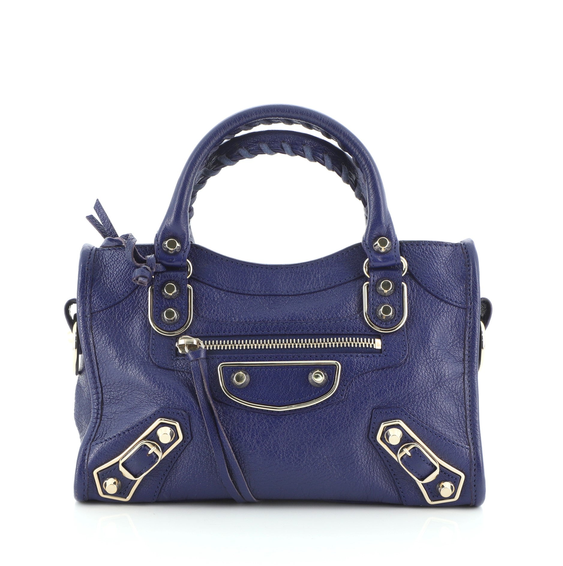 City Classic Metallic Edge Bag Leather Mini