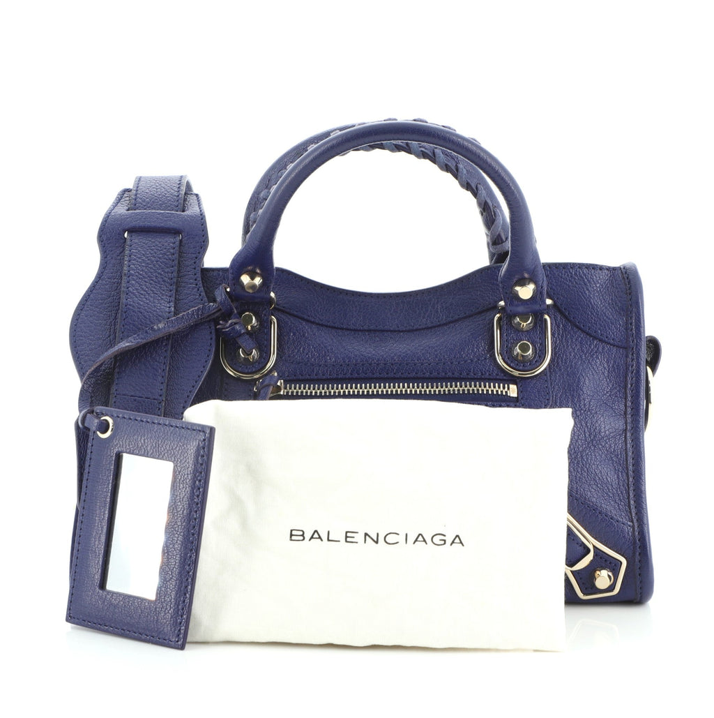 City Classic Metallic Edge Bag Leather Mini