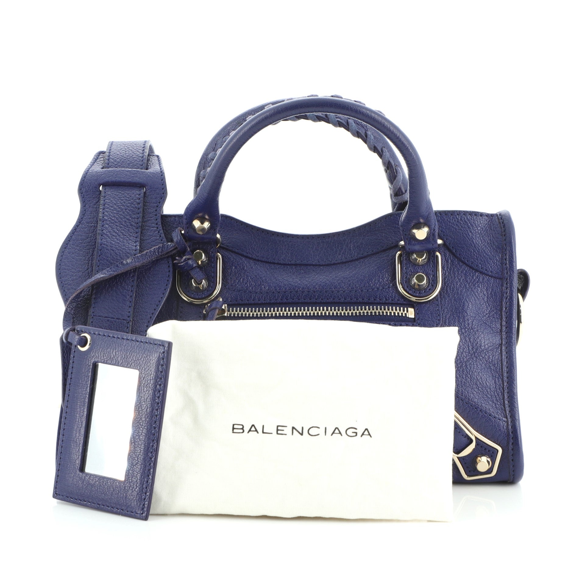 City Classic Metallic Edge Bag Leather Mini