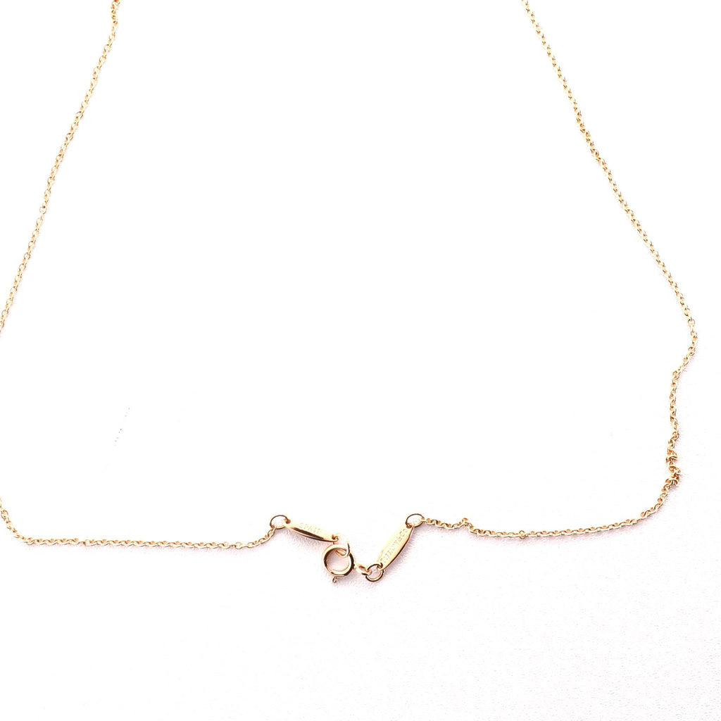 Elsa Peretti Diamonds By The Yard Necklace 18K Rose Gold with Diamond .03CT