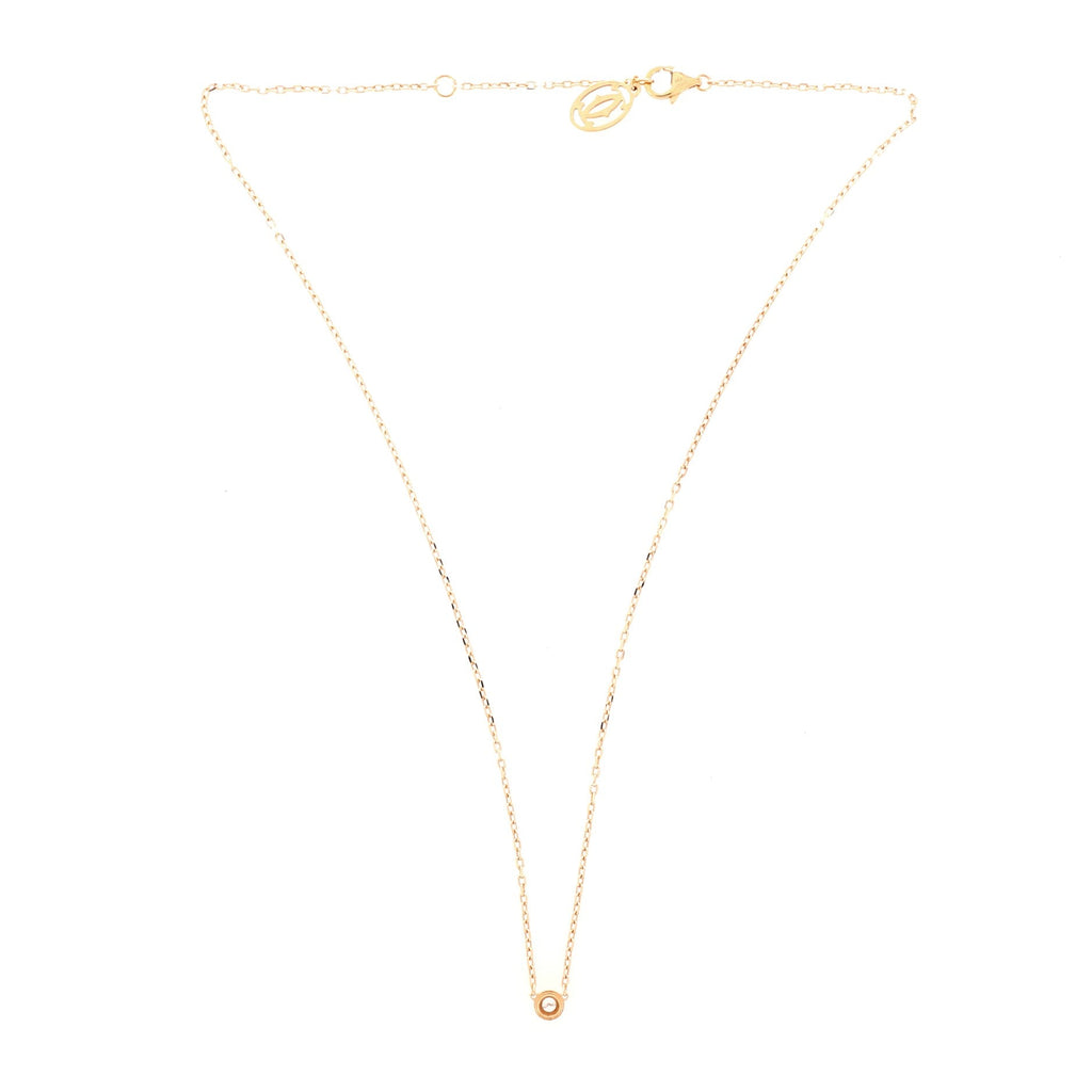 Diamants Legers Pendant Necklace 18K Rose Gold with Diamond Small