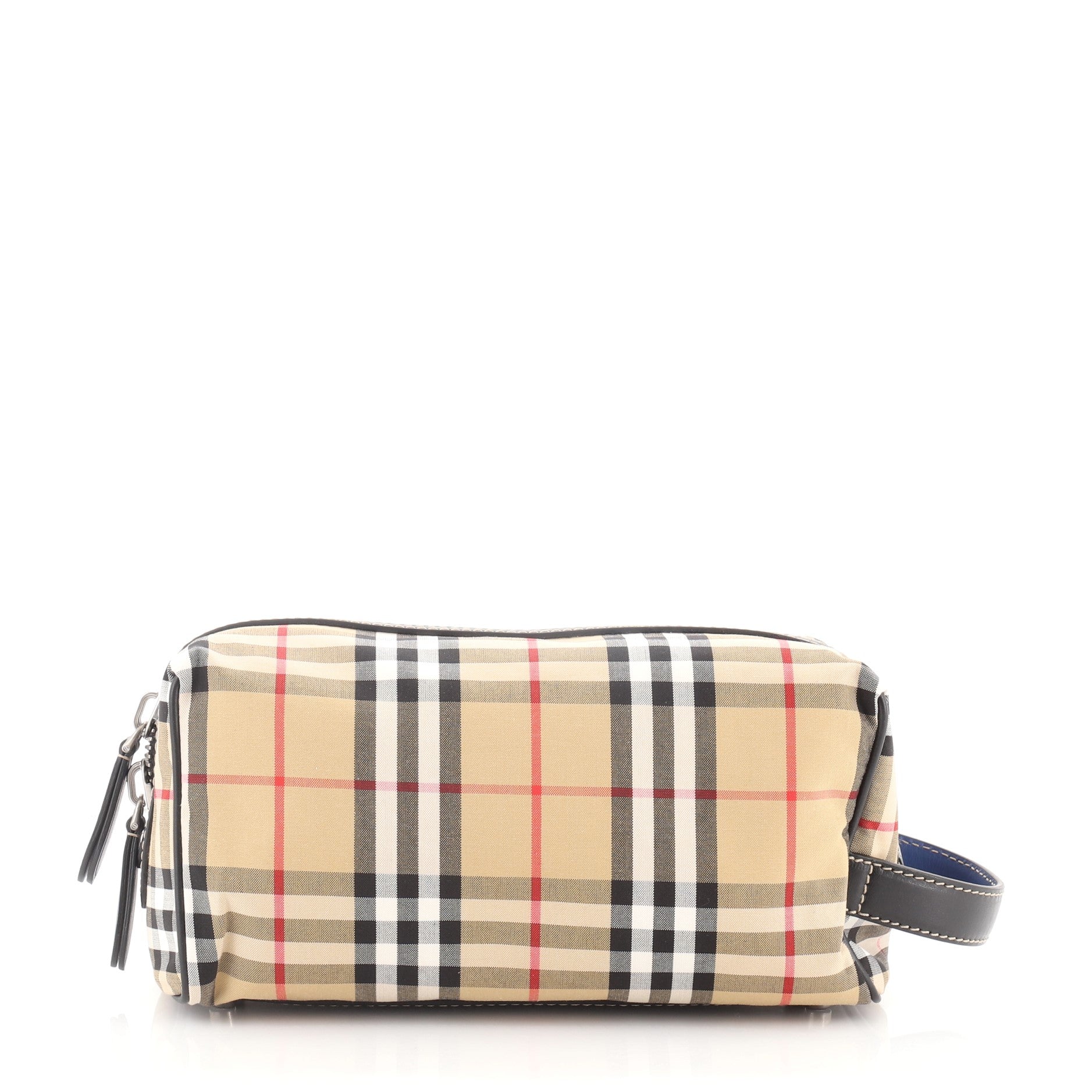 Cosmetic Pouch Vintage Check Canvas