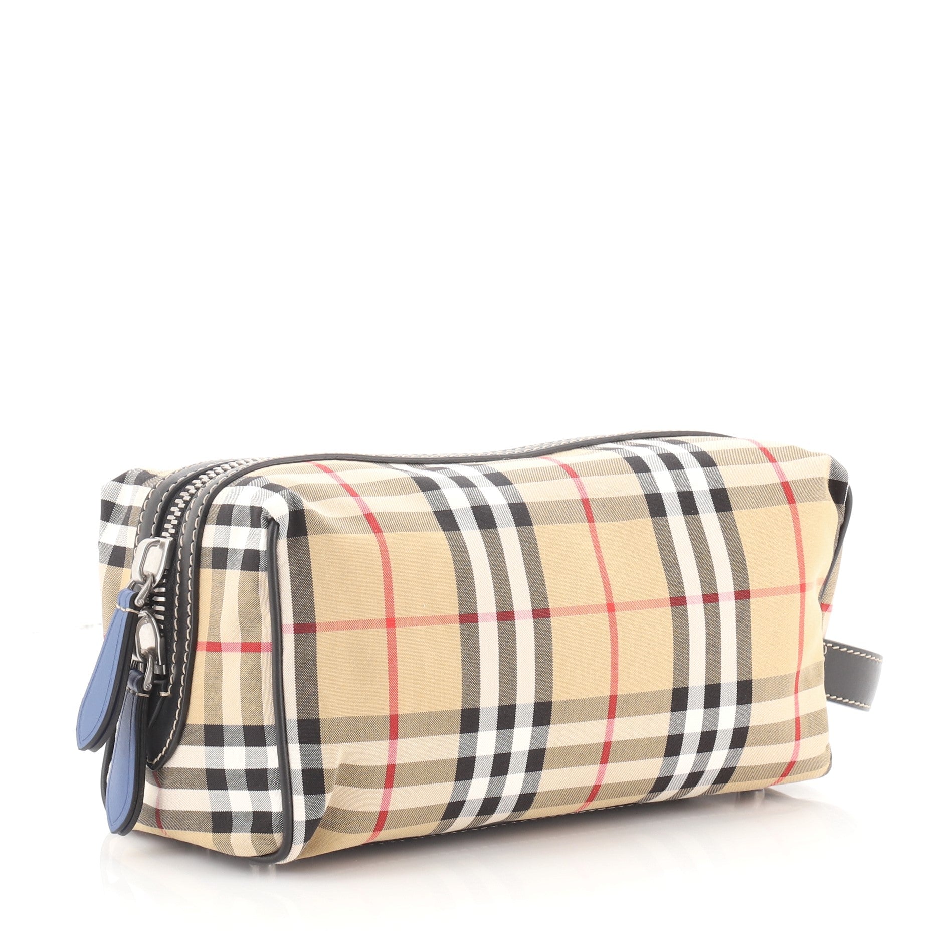 Cosmetic Pouch Vintage Check Canvas