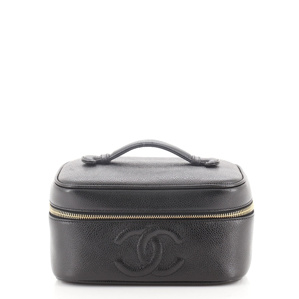 Vintage Timeless Cosmetic Case Caviar Medium
