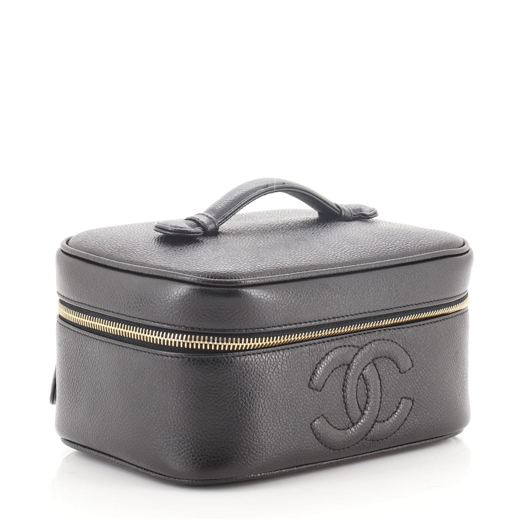 Vintage Timeless Cosmetic Case Caviar Medium