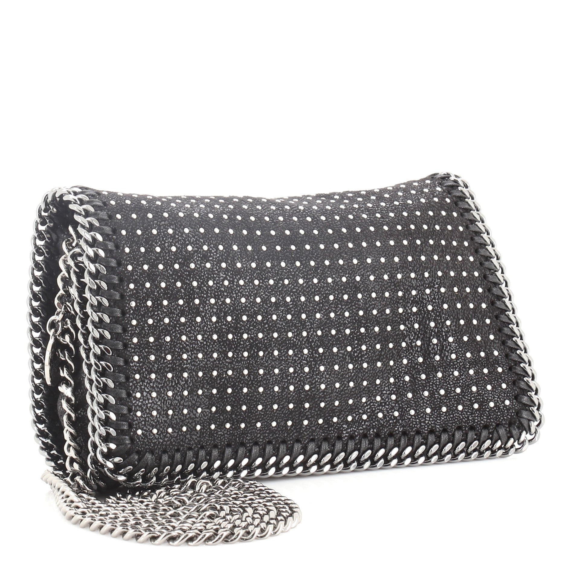 Falabella Flap Crossbody Bag Studded Shaggy Deer Mini