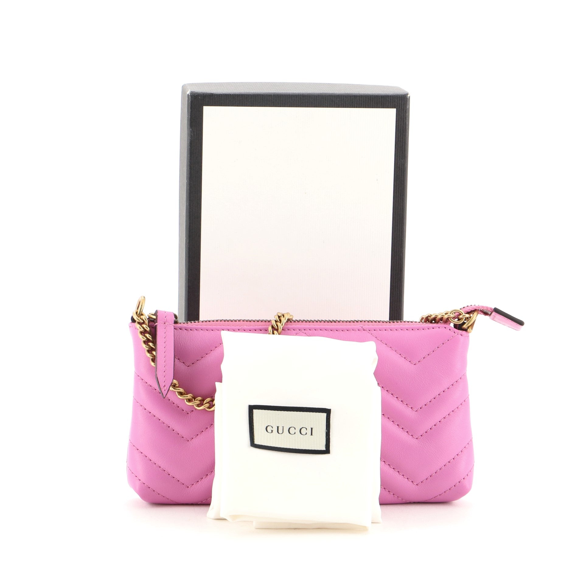 GG Marmont Chain Shoulder Bag Matelasse Leather Mini