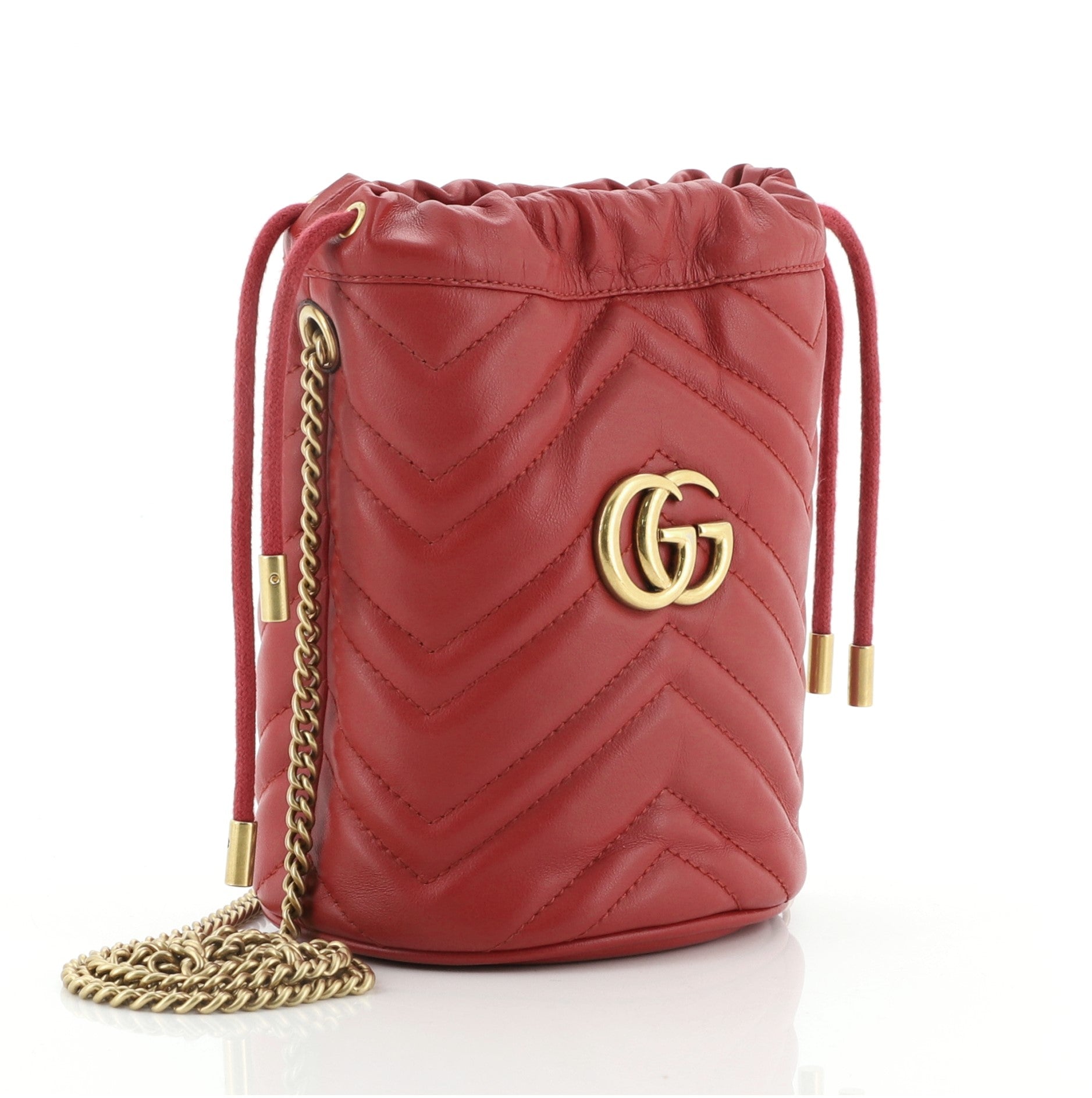 GG Marmont Bucket Bag Matelasse Leather Mini