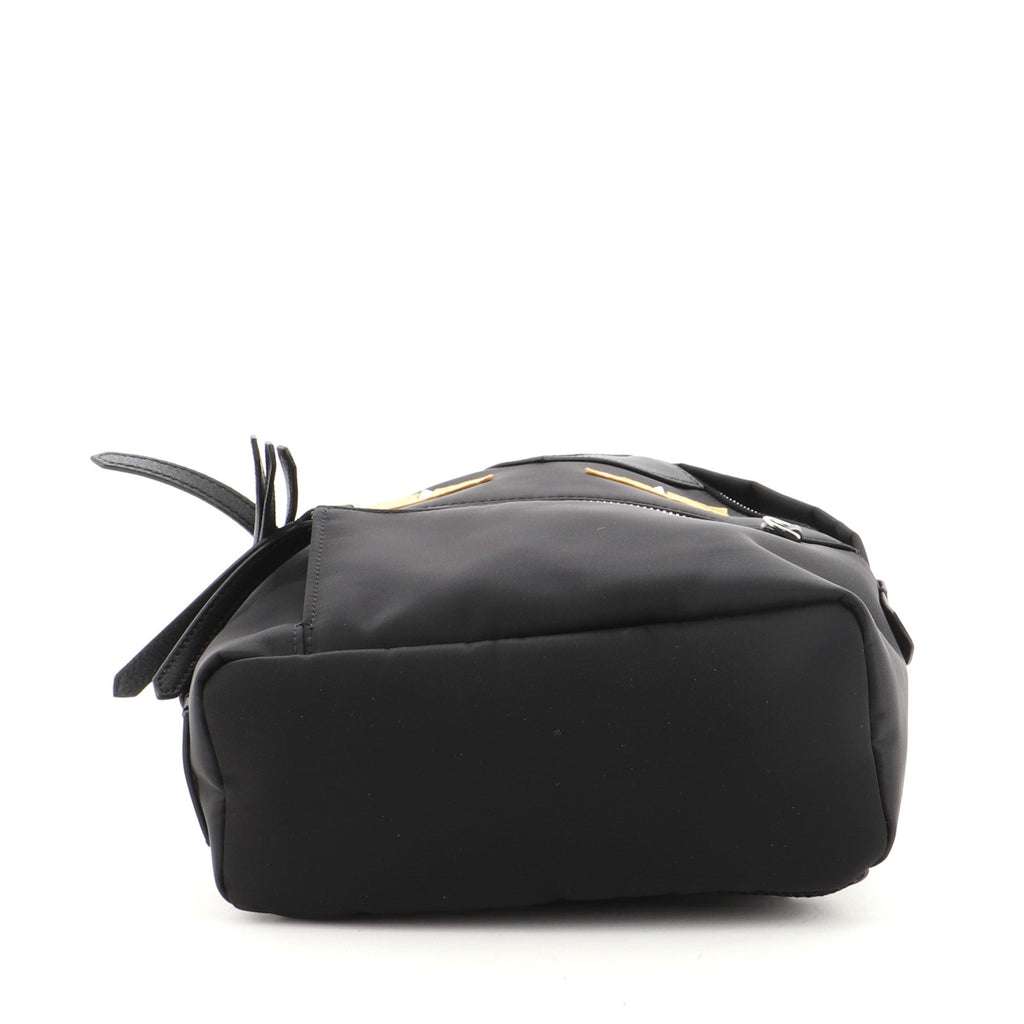 Monster Backpack Nylon with Leather and Fur Mini