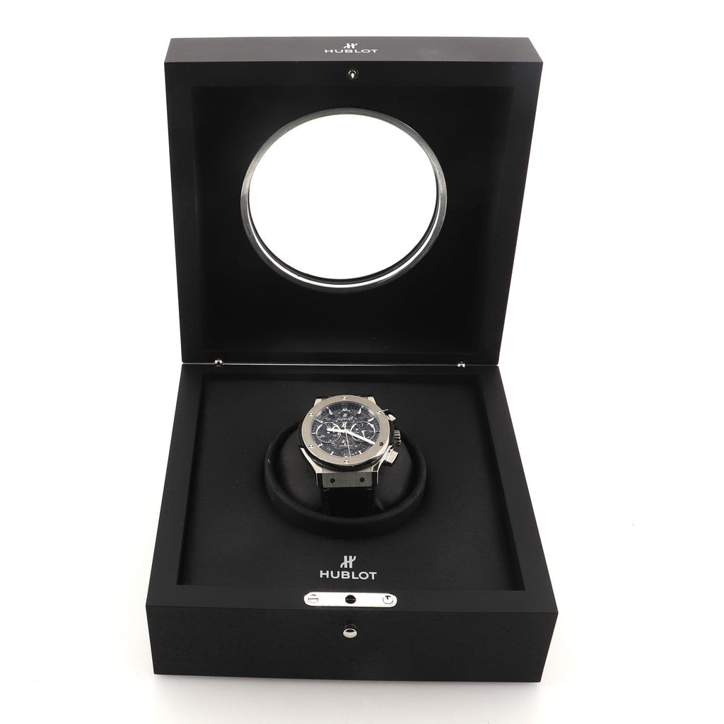 Classic Fusion Aerofusion Chronograph Skeleton Automatic Watch Titanium and Alligator with Rubber 45