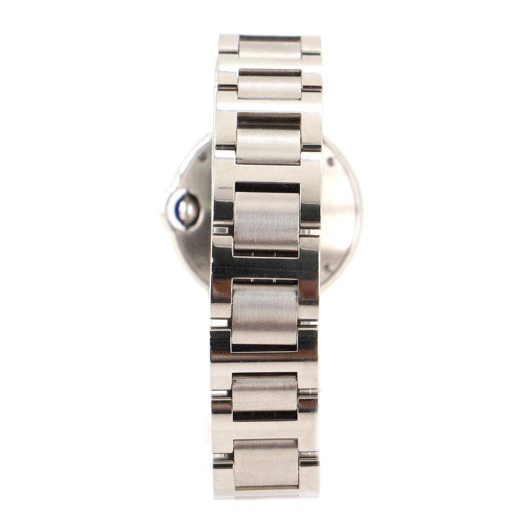 Ballon Bleu de Cartier Quartz Watch Stainless Steel with Diamond Bezel 28