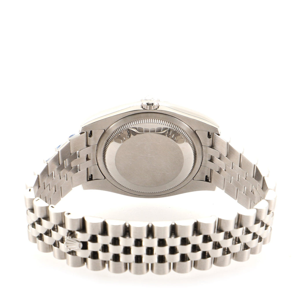 Oyster Perpetual Datejust Automatic Watch Stainless Steel and White Gold with Diamond Markers 36