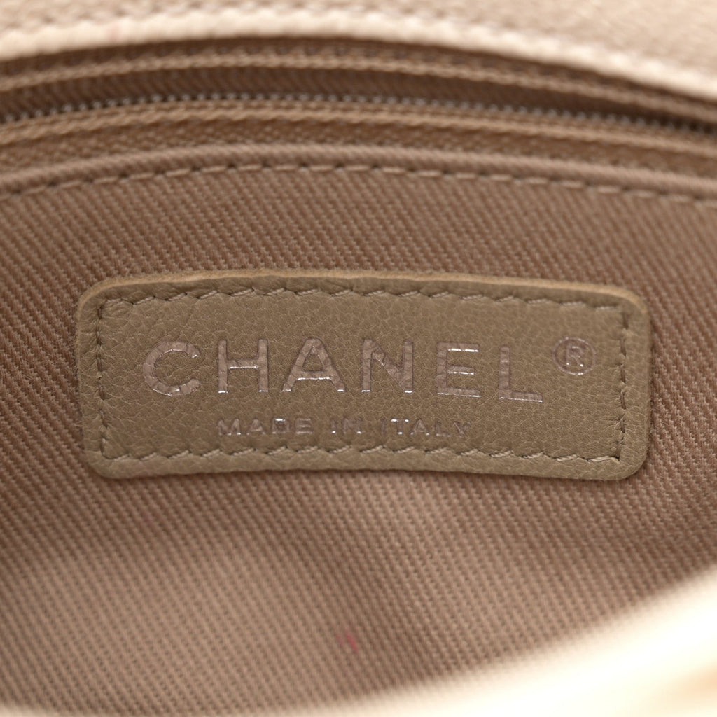 Caviar Quilted Mini Simply CC Flap White