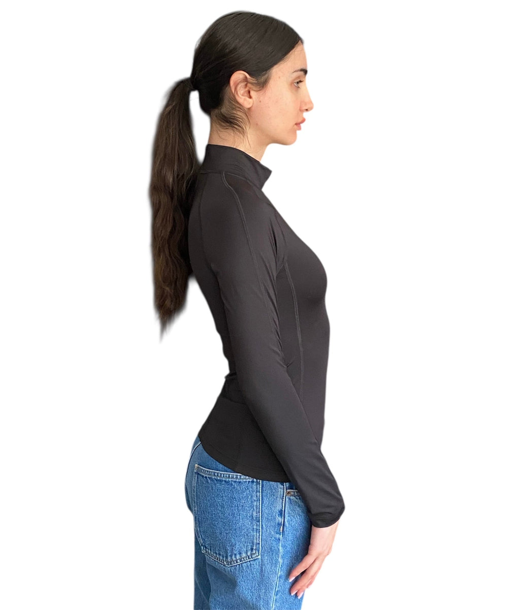 Balenciaga Logo Sport Turtleneck Top - S