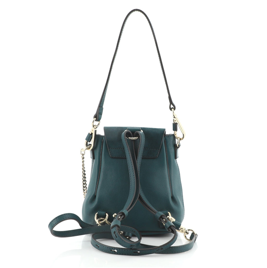Faye Backpack Leather and Suede Mini