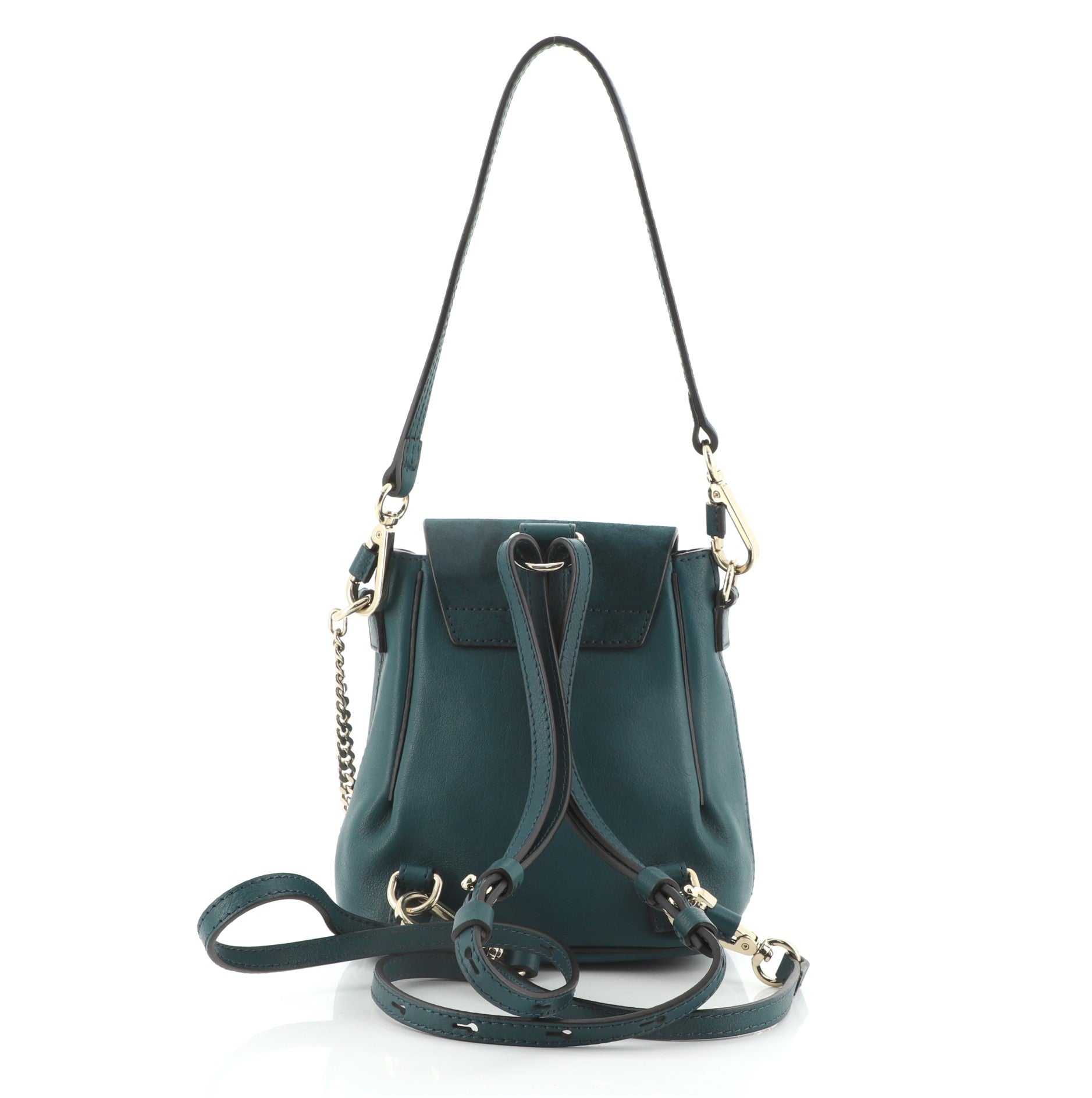 Faye Backpack Leather and Suede Mini
