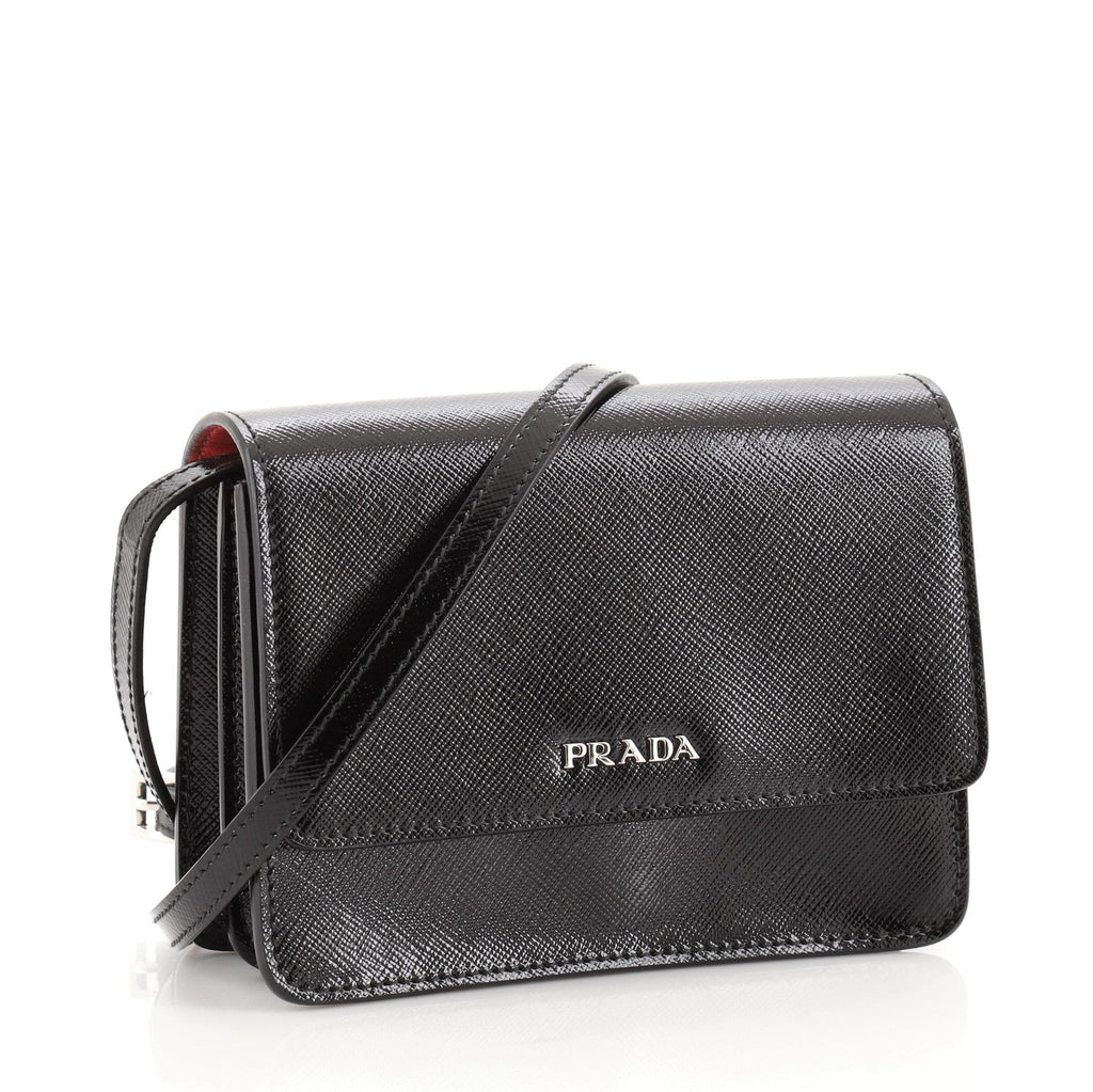 Crossbody Bag Vernice Saffiano Leather Mini