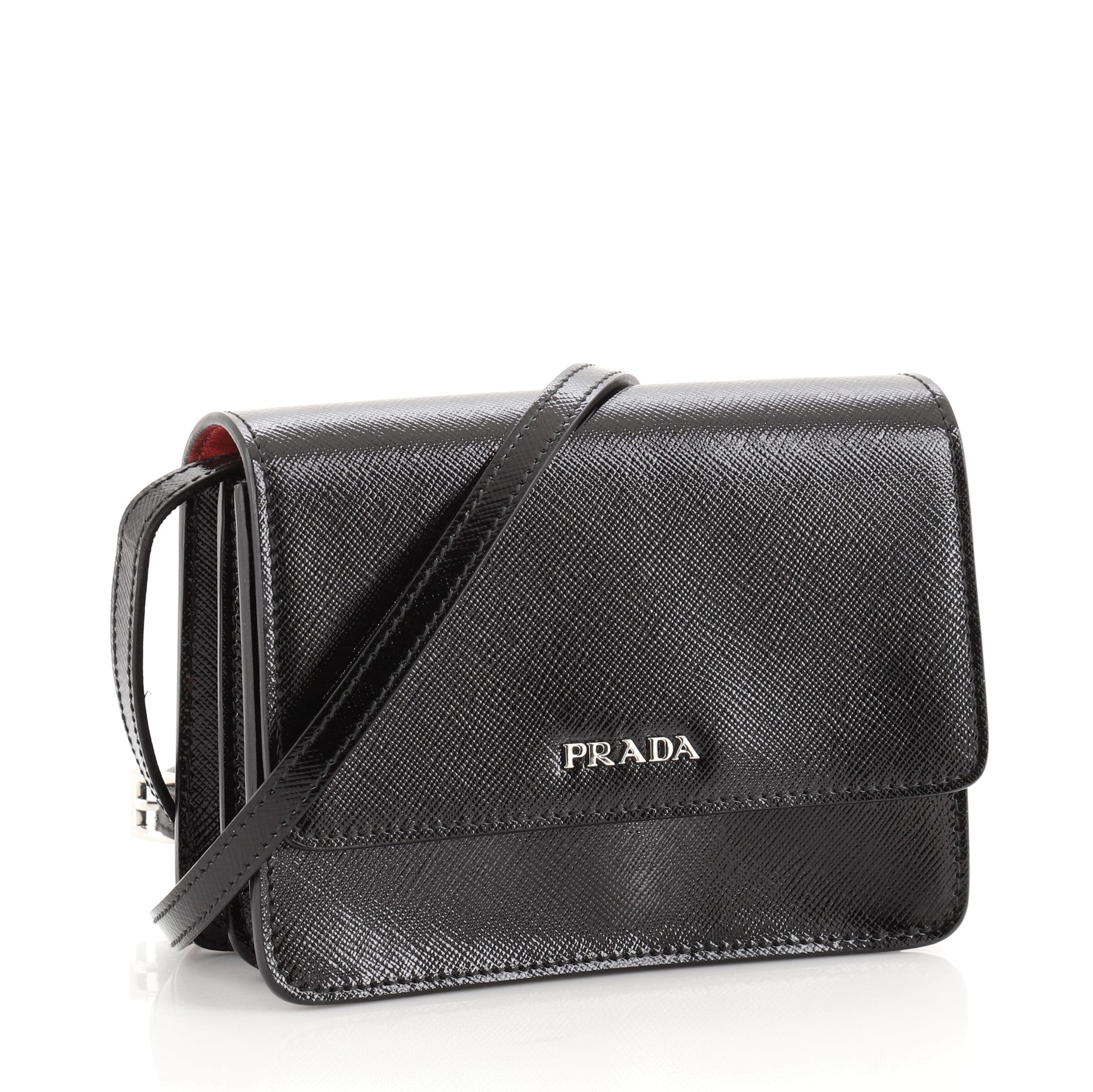 Crossbody Bag Vernice Saffiano Leather Mini
