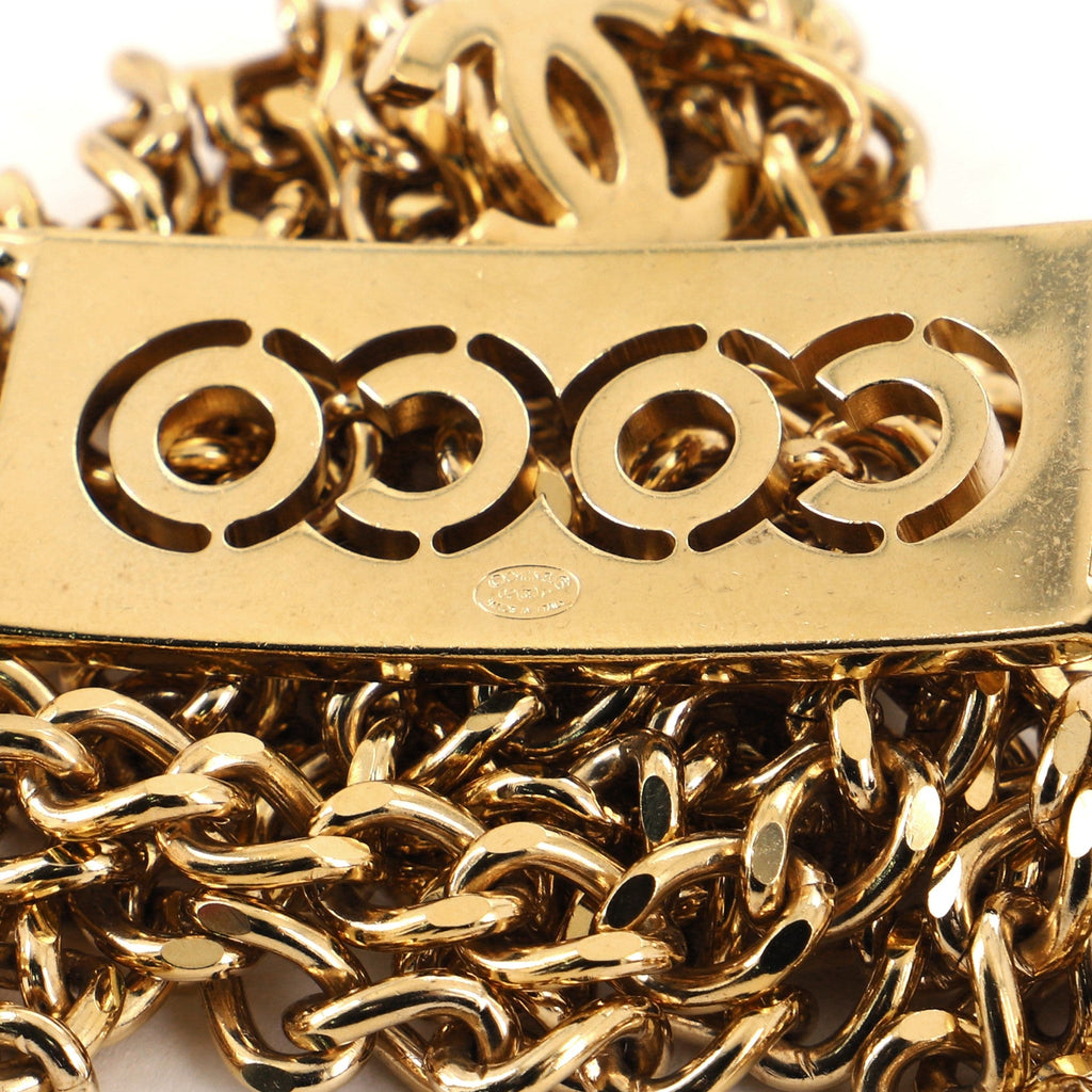 Coco Double Chain Belt Metal with Crystal 80