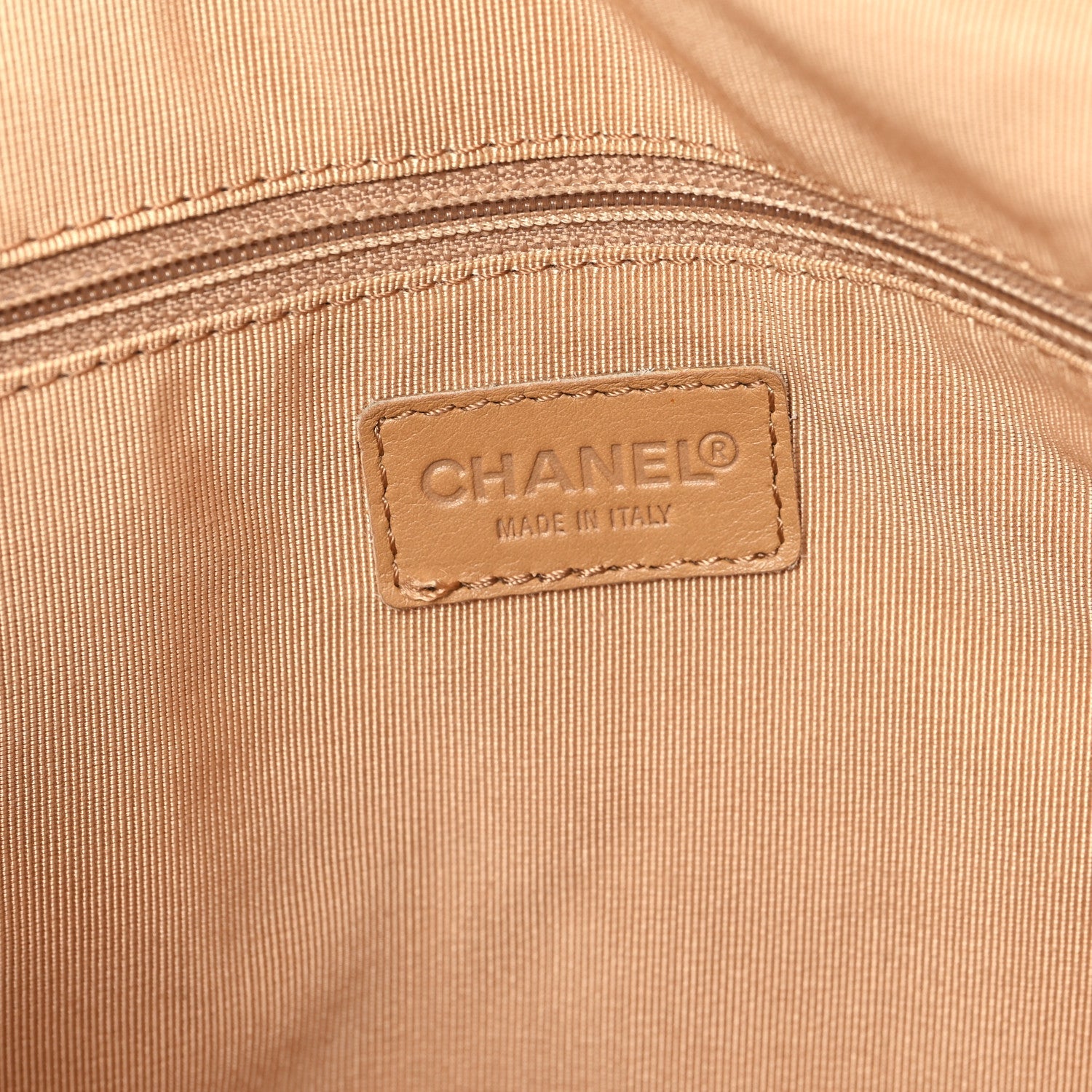 Calfskin Wild Stitch Top Handle Bag Beige