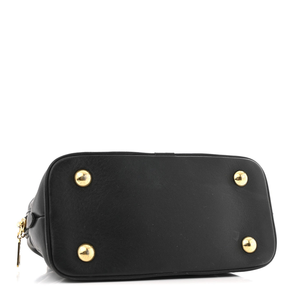 Calfskin Bubblegram Alma BB Black