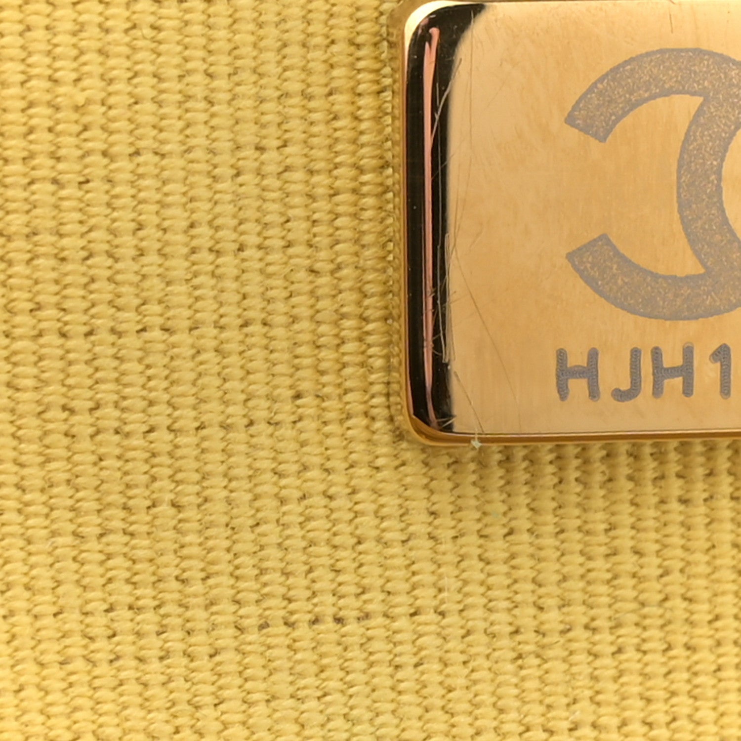 Caviar Quilted Mini CC You Camera Case Yellow