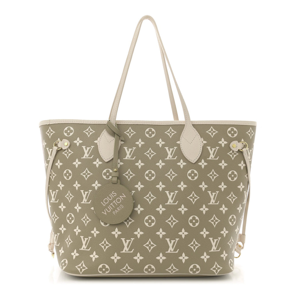 Empreinte Monogram Spring In The City Neverfull MM Kaki Beige Cream