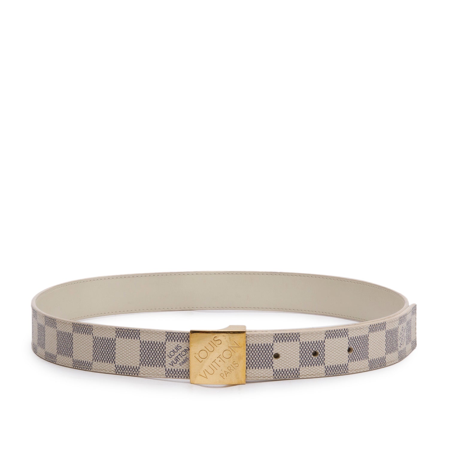 Louis Vuitton Damier Azur Canvas Ceinture 30 MM Belt 85 34