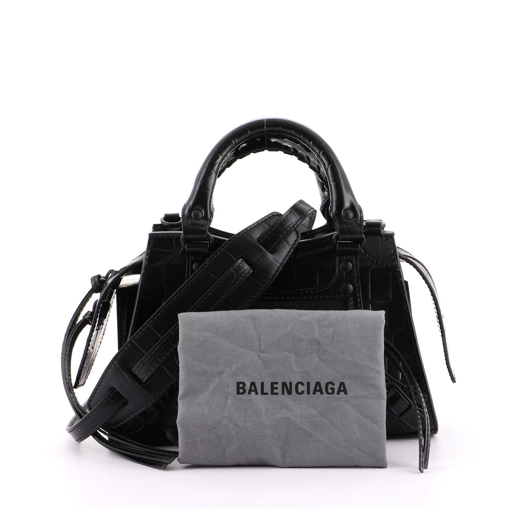 Neo Classic City Crocodile Embossed Leather Mini